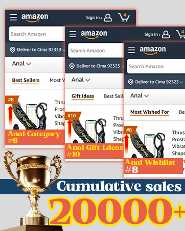 our Prostate Massager cumulative sales